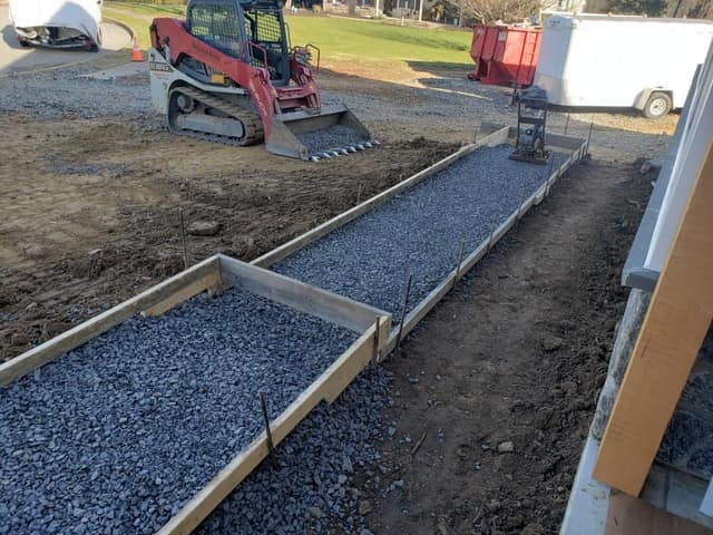 Concrete work by DeLuca Brothers Construction