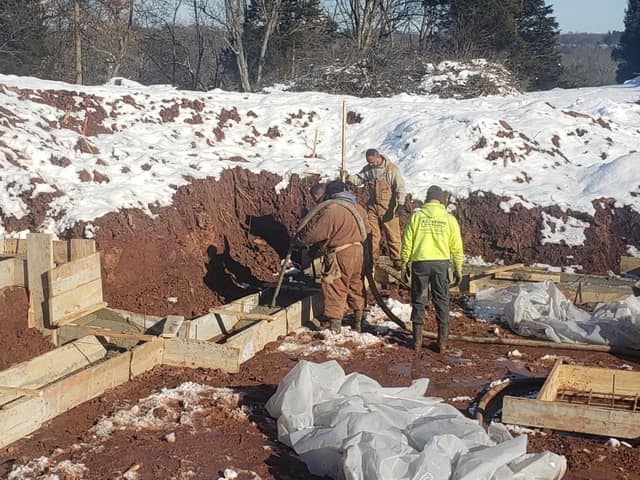 Concrete work by DeLuca Brothers Construction