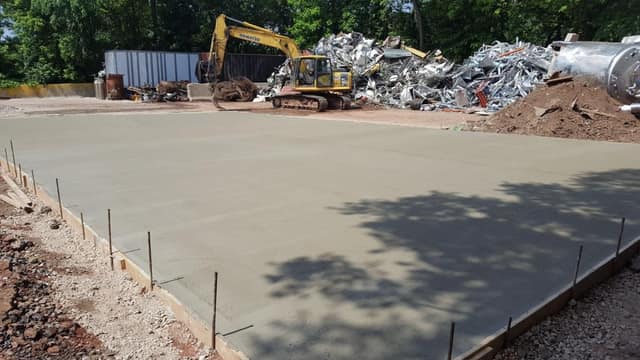 Concrete work by DeLuca Brothers Construction