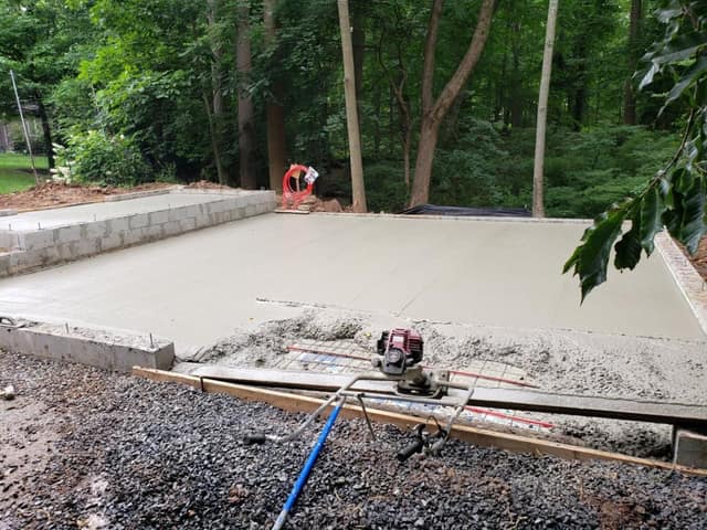 Concrete work by DeLuca Brothers Construction
