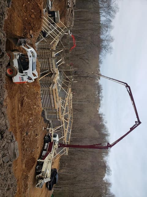 Concrete work by DeLuca Brothers Construction