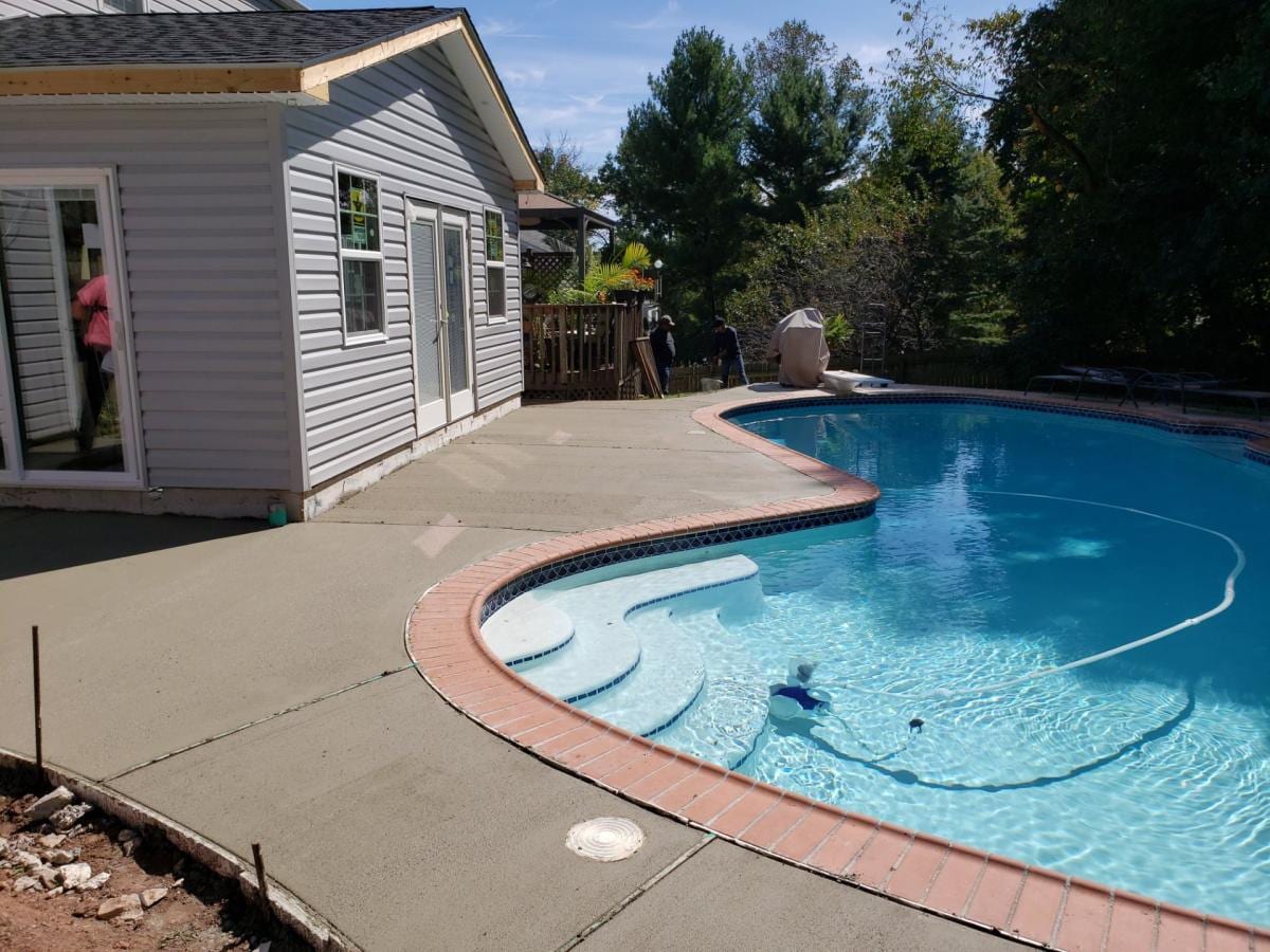 Concrete work by DeLuca Brothers Construction