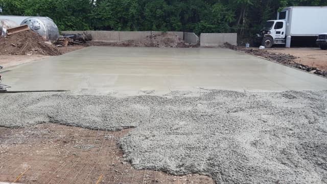 Concrete work by DeLuca Brothers Construction