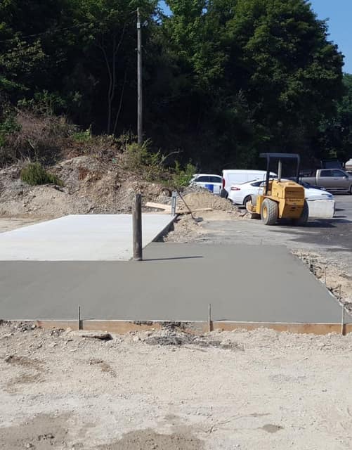 Concrete work by DeLuca Brothers Construction