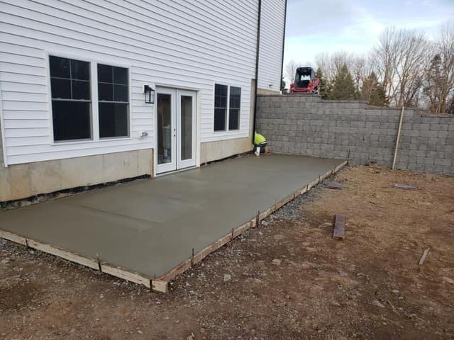 Concrete work by DeLuca Brothers Construction