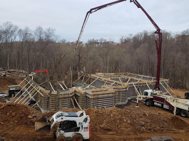 Concrete work by DeLuca Brothers Construction