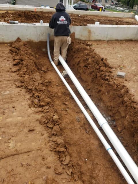 Excavation work by DeLuca Brothers Construction