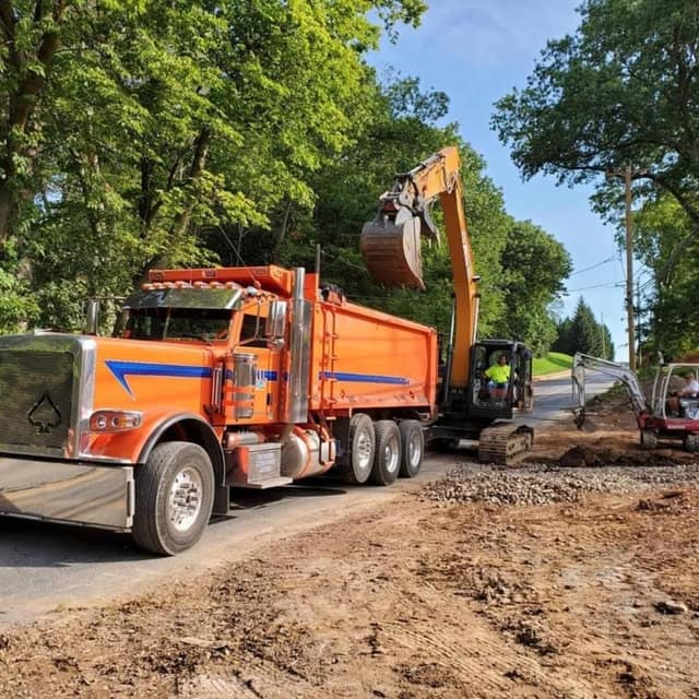Excavation work by DeLuca Brothers Construction