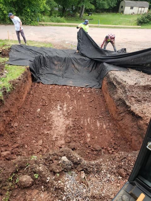 Excavation work by DeLuca Brothers Construction