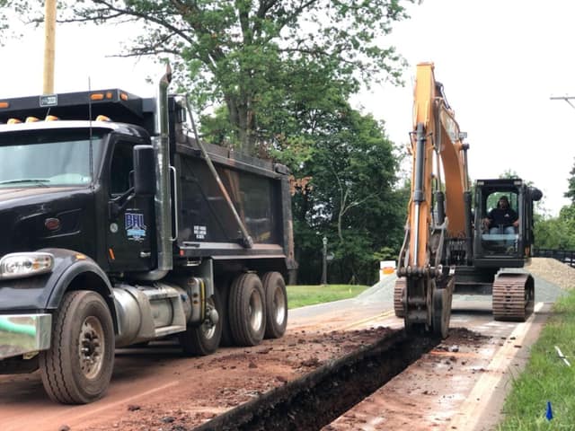 Excavation work by DeLuca Brothers Construction