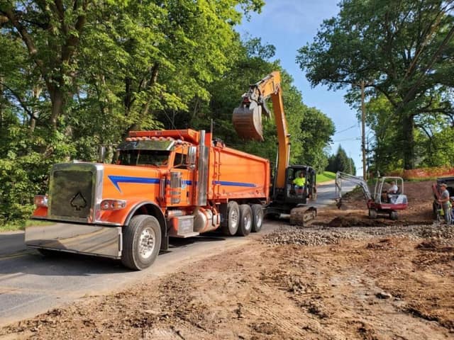 Excavation work by DeLuca Brothers Construction