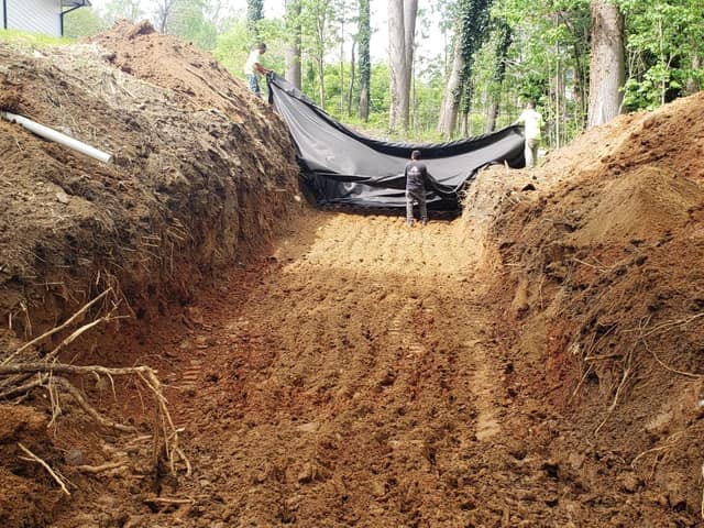 Excavation work by DeLuca Brothers Construction