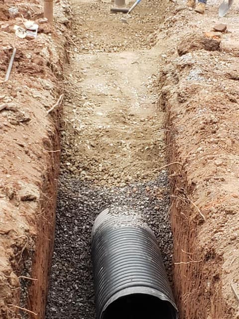 Excavation work by DeLuca Brothers Construction