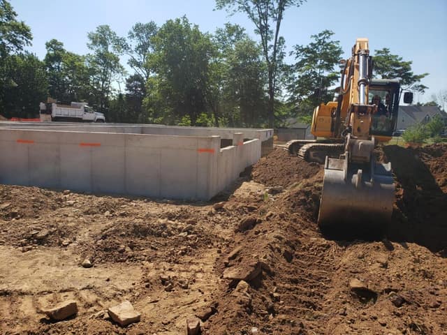 Excavation work by DeLuca Brothers Construction
