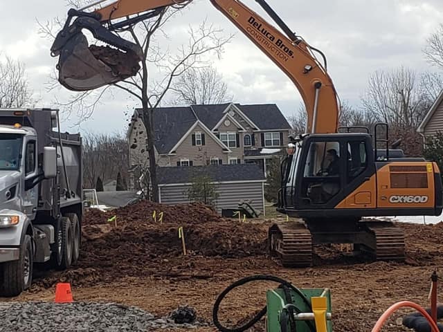 Excavation work by DeLuca Brothers Construction