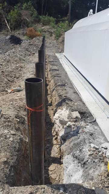 Excavation work by DeLuca Brothers Construction