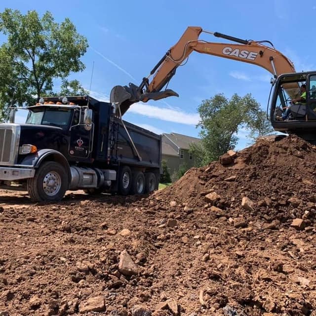 Excavation work by DeLuca Brothers Construction