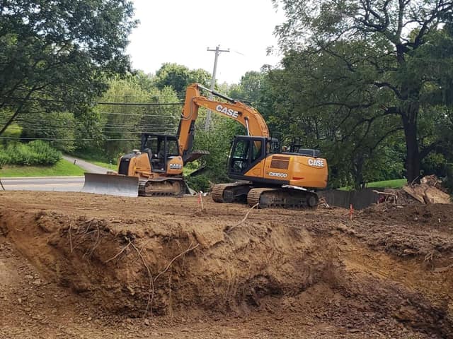 Excavation work by DeLuca Brothers Construction