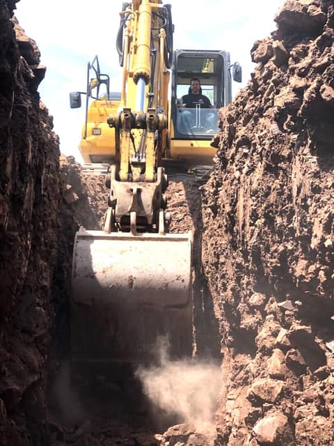 Excavation work by DeLuca Brothers Construction