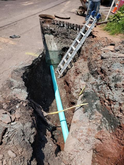 Excavation work by DeLuca Brothers Construction