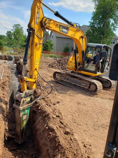 Excavation work by DeLuca Brothers Construction