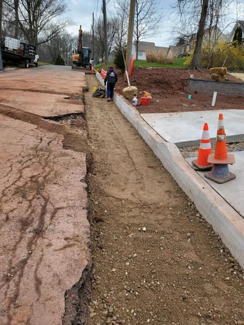 Excavation work by DeLuca Brothers Construction