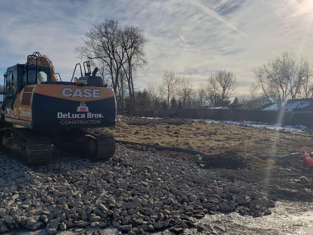 Excavation work by DeLuca Brothers Construction