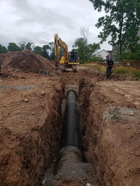 Excavation work by DeLuca Brothers Construction