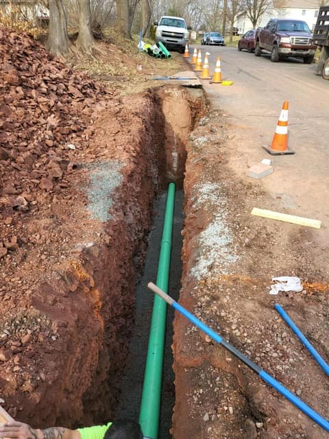 Excavation work by DeLuca Brothers Construction