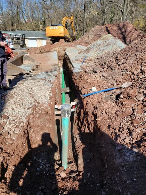 Excavation work by DeLuca Brothers Construction