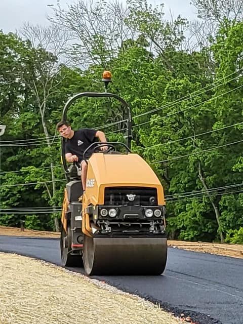 Paving work by DeLuca Brothers Construction