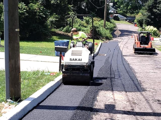 Paving work by DeLuca Brothers Construction