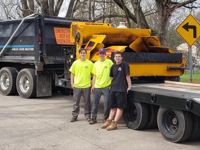 Paving work by DeLuca Brothers Construction