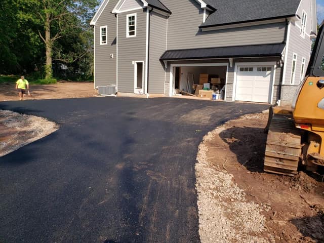 Paving work by DeLuca Brothers Construction