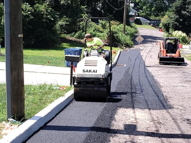 Paving work by DeLuca Brothers Construction