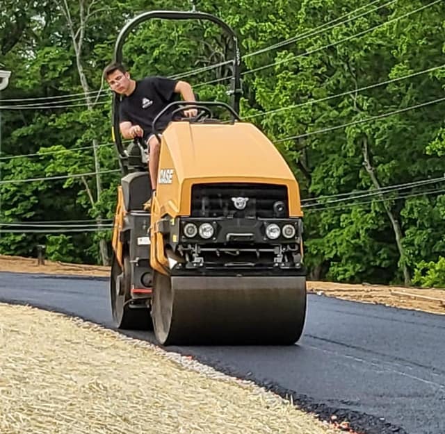 Paving work by DeLuca Brothers Construction