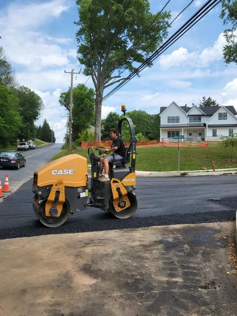 Paving work by DeLuca Brothers Construction