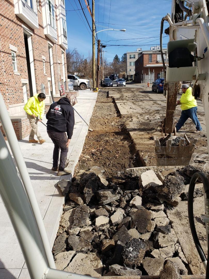 Paving work by DeLuca Brothers Construction