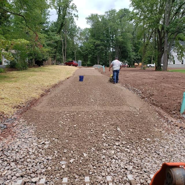 Paving work by DeLuca Brothers Construction