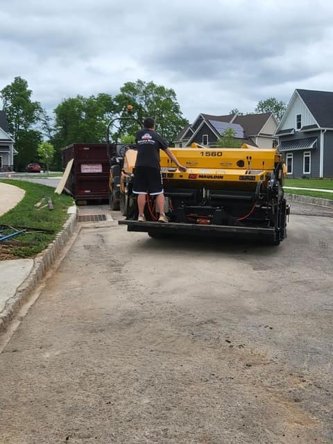 Paving work by DeLuca Brothers Construction