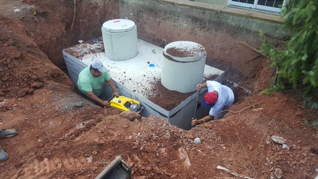 Septic Systems work by DeLuca Brothers Construction