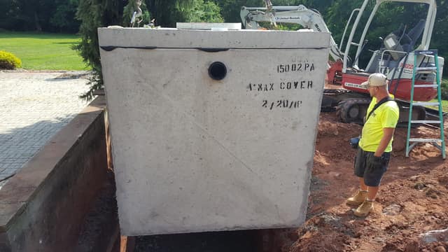 Septic Systems work by DeLuca Brothers Construction