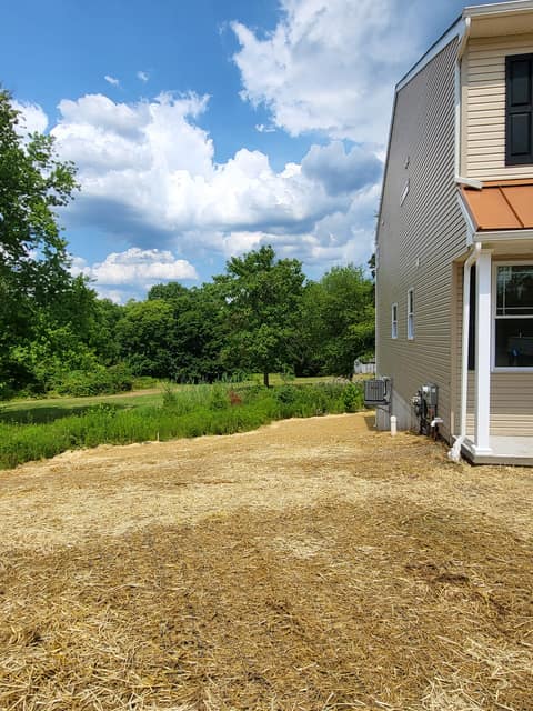 Raking & Seeding work by DeLuca Brothers Construction