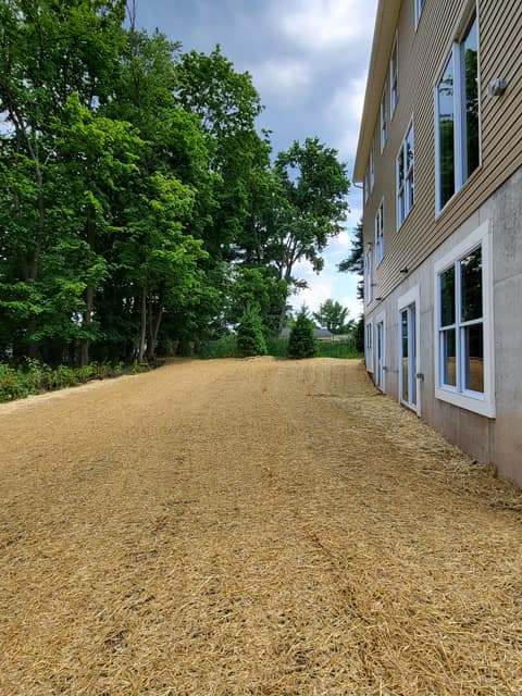 Raking & Seeding work by DeLuca Brothers Construction